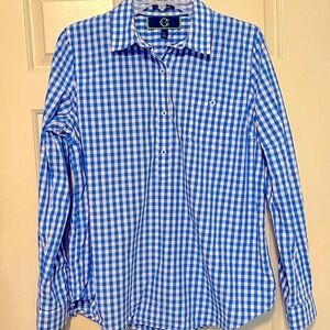 C Wonder Blute Check Collared Shirt